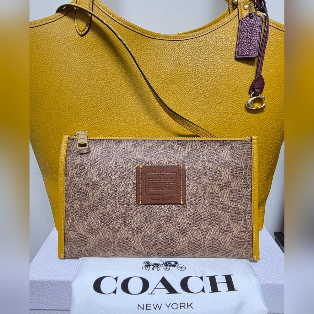 COACH L2291 C6337 Day Tote w/removable Zip Pouch NWOT RARE COLOR - Picture 3 of 16